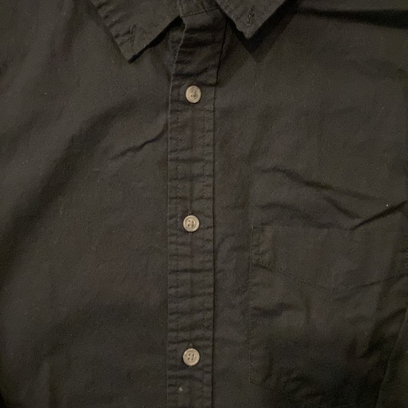 Old Navy Black Button Up Mens Large - Picture 3 of 7